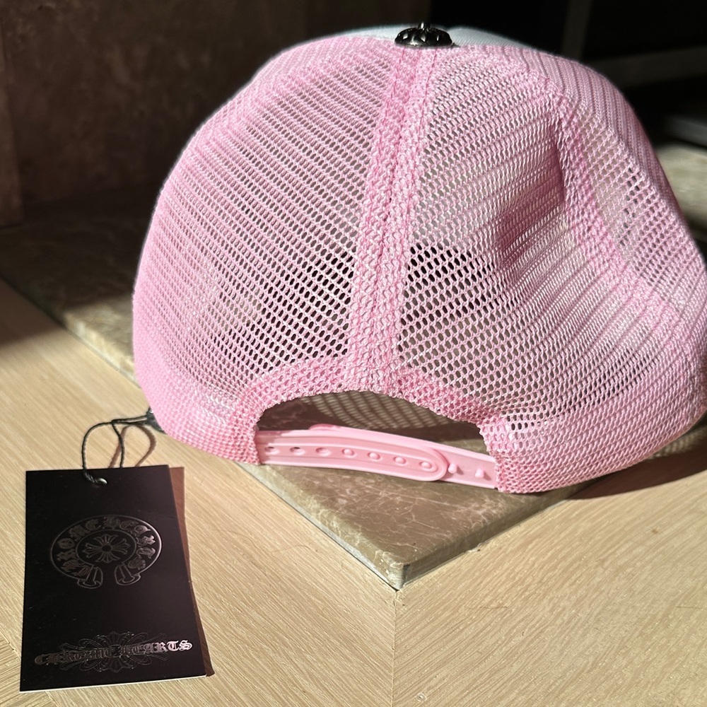 NWT Chrome Hearts Baby Pink Trucker Hat - Picture 4 of 6